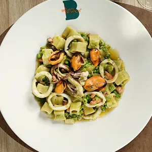 Pasta e piselli di mare