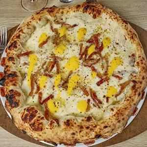 Pizza la carbonara