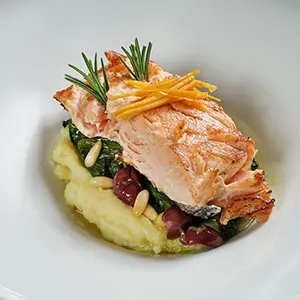 Salmone e arancia